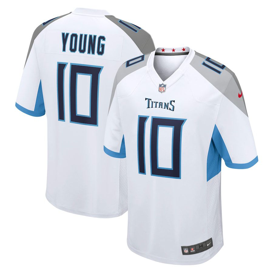 Men Tennessee Titans #10 Vince Young Nike White Retired Player Game NFL Jersey
